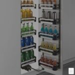 Aluminum side opening pantry unit