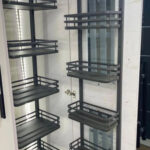 Grey pantry unit