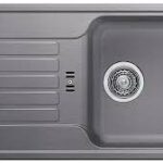 Grey Single Bowl Single Tray Acrylic Sink - Model KS-AC08