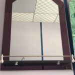 40x60 Curved Brown Wall Mirror